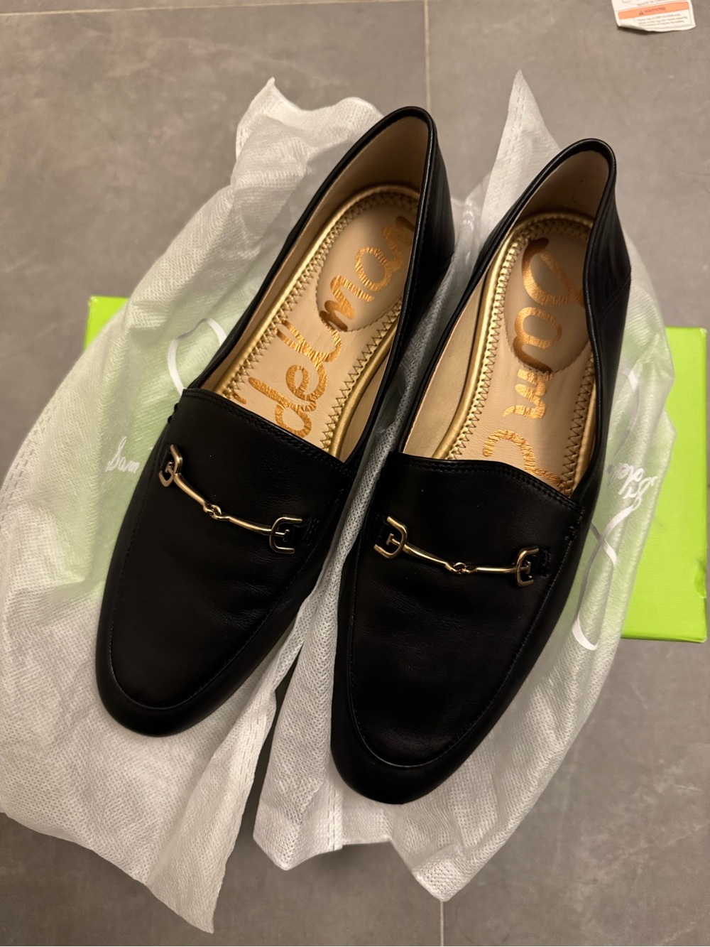 Sam Edelman Loraine Black Leather Shoes